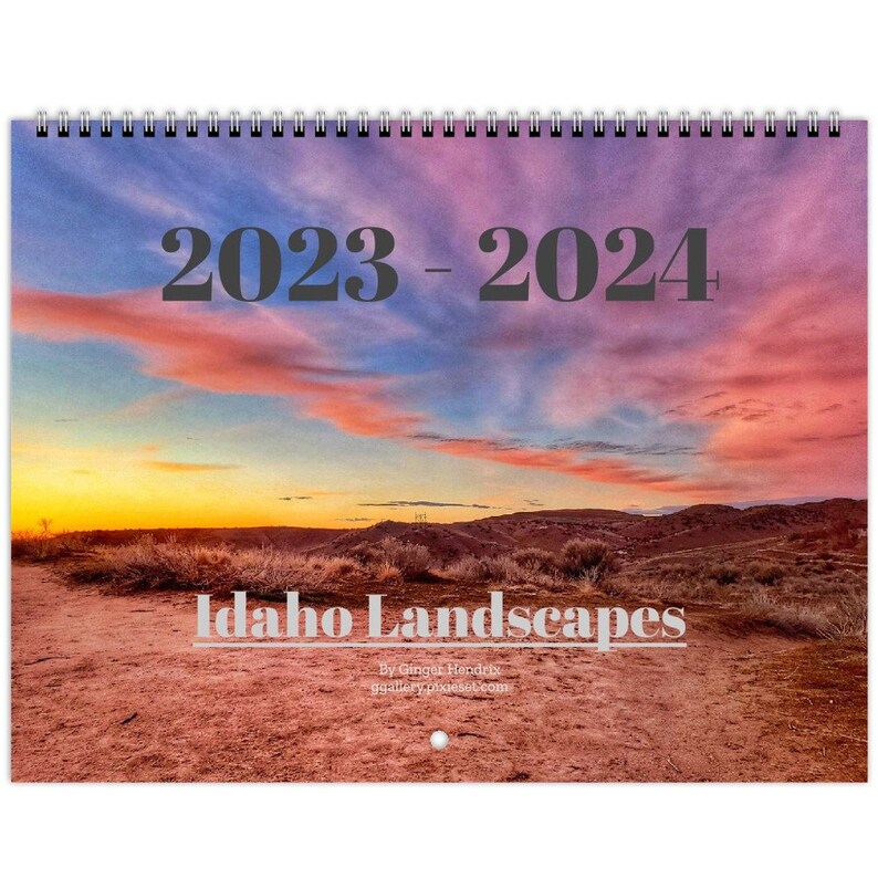 Calendario 20232024 / Paisajes y puestas de sol de Idaho / Etsy España