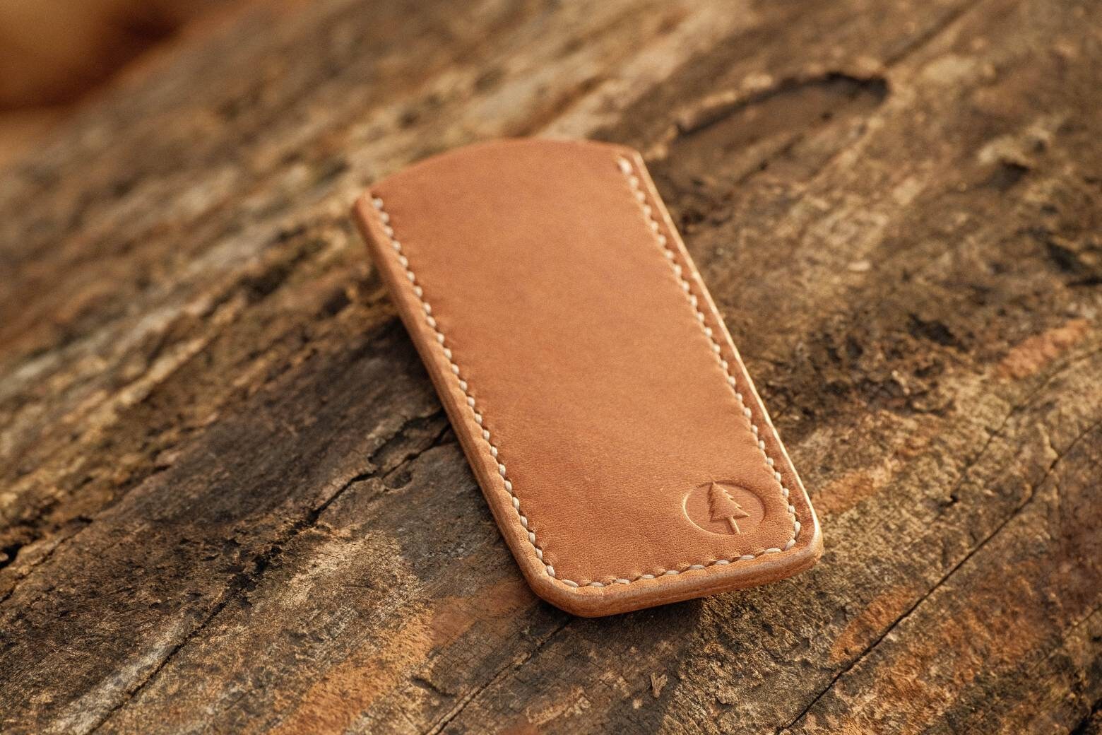 The Gent Handmade EDC Leather Knife Slip Horween Tan Etsy