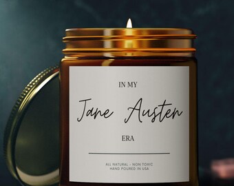 Jane Austen gifts, Book Lover Candle, Bookish Candle, Pride and Prejudice, Funny Book Lover Gift, Pride and Prejudice Gifts, Book Candle
