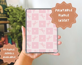 Kindle Insert, Kindle Cover, Clear Case Inserts, Custom Kindle, Kindle Case Insert, Kindle Decor, Kindle Insert for Clear Case, Cute Kindle