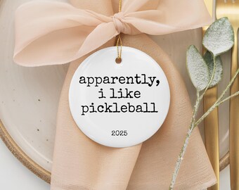 Pickleball Gift, Personalized Pickleball Ornament, Pickleball Partner Gift, Pickleball Player Gift, Pickleball Lover, Pickleball Team Gift