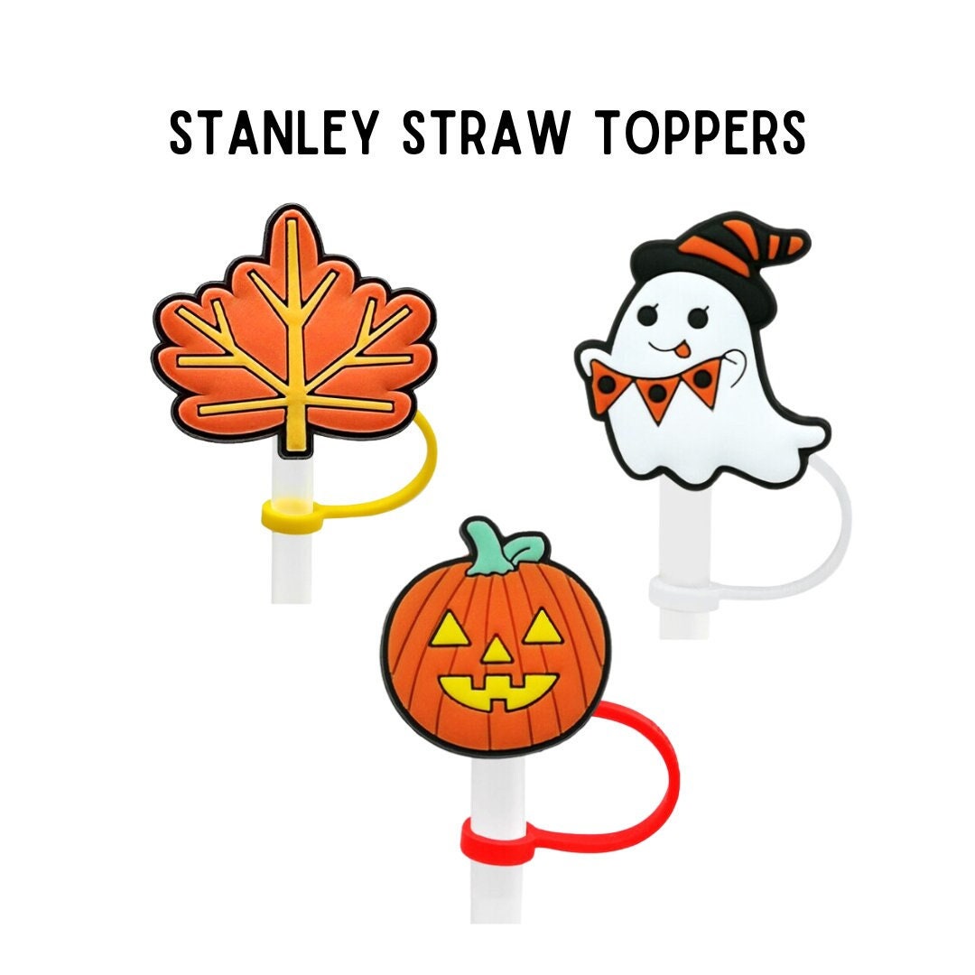 Bundle Halloween Straw Toppers Graphic by NatalliaDigitalShop