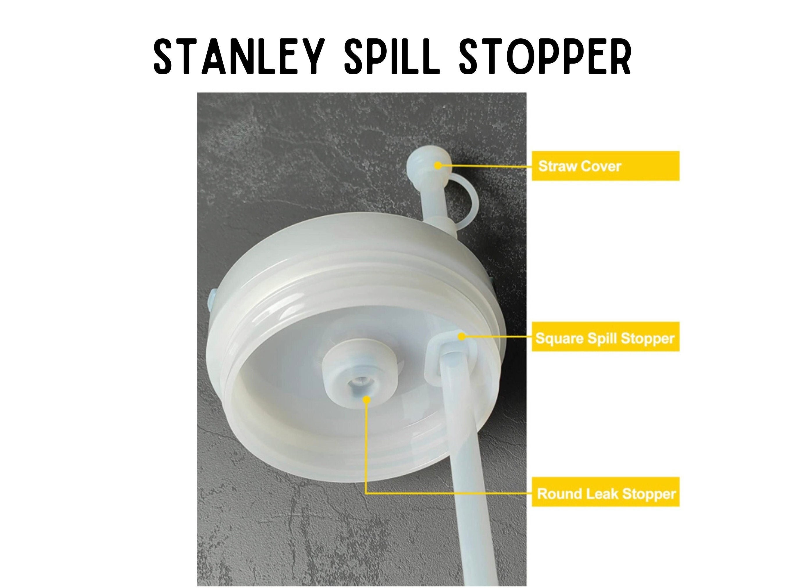 Replacement Straw With Spill Stopper For Stanley Quencher