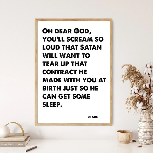 Scrubs Quote Poster - Etsy