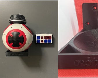Wall mount for BB8 Droid Depot Star Wars Galaxy’s Edge with remote holder