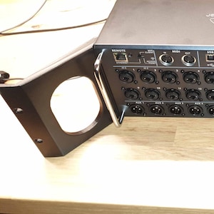 Orejas de rack empotradas para mezcladores digitales Behringer XR16 XR18 SD18 Midas MR16 MR18