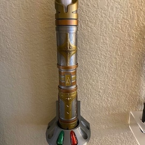 Lightsaber Wall Mount Holder Savi's Workshop Holds 6 Kyber Crystals  3D Printed