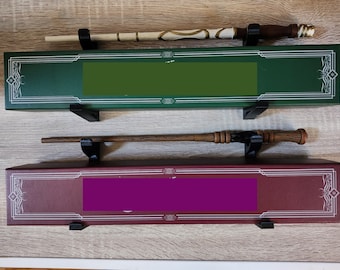 Wall Mount Floating Shelf Hooks Compatible with Harry Potter Wand Wands & Boxes Magic Accessories Display Rack and Decor Storage Organizer