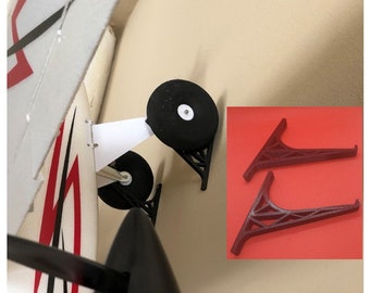 3 sets (6 pcs) Wall Mount Hanger for RC Airplane Wheels / Landing Gear - medium - large planes
