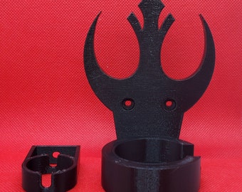 REBEL Sturdy Lightsaber Wall Mount FX Galaxys Edge Savis Workshop   3D Printed