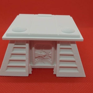 HO Scale Science Fiction Bunker White Unpainted Model Kit for Dioramas & Tabletop Gaming Terrain Accessory