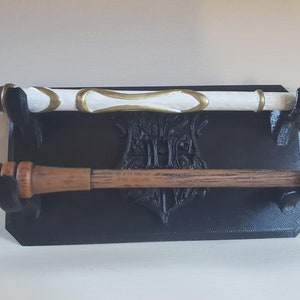 Wall Mount For 2 Wizarding Wands, Wizard Movie Holds Potter Wands