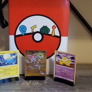 3er Pack Minimalistischer Kartenständer für Pokemon-Baseball-Fußball-Basketball-Magie