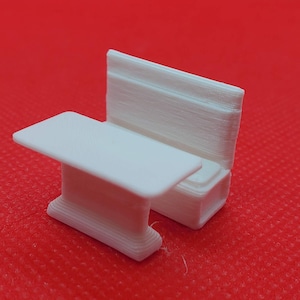 H0 and O Scale (6 PC Set) Cafe Deli Furniture Table Booth Cafeteria Diner White-unpainted