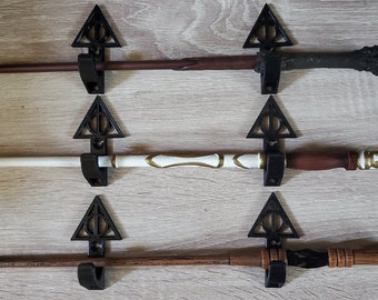 Hooks for Wizarding Wands, Display Wizard Movie holds harry potter Wands and Robes or Coats -2 pack