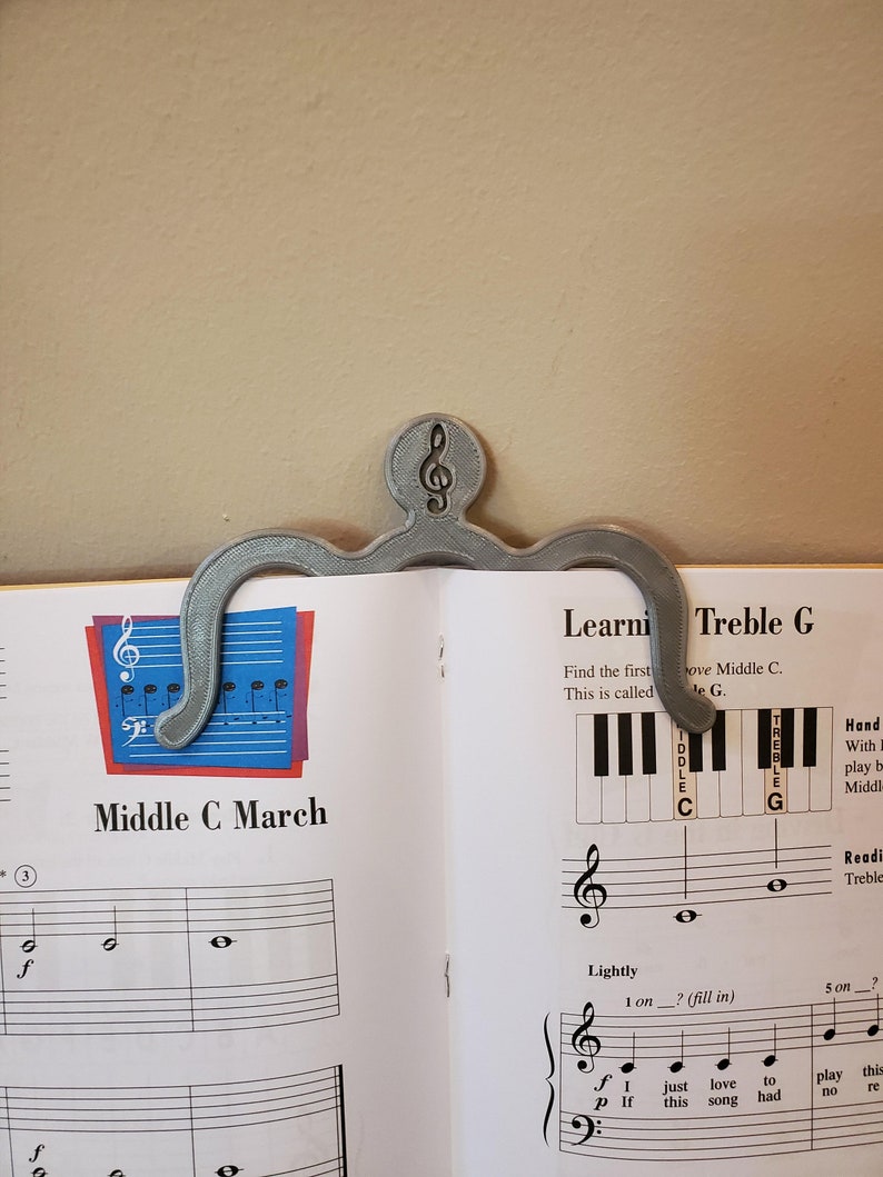 Music Page Holder Music Clip Music Accessories Gifts for Music lover Gifts for teacher Gifts for her Gifts for him image 3