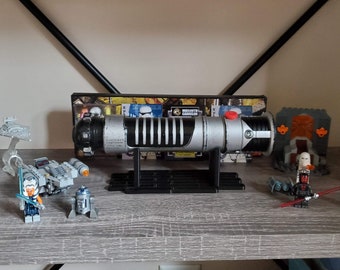 Lightsaber Display Stand Holder BLACK Savi's Workshop For Desktop or Shelf