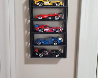 6 Car Hot Wheels or Matchbox Compatible Wall Mount Display Tower
