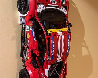 Wall Mount for Lego Porsche 911 RSR #42096 & Ferrari 488 GTE #42125