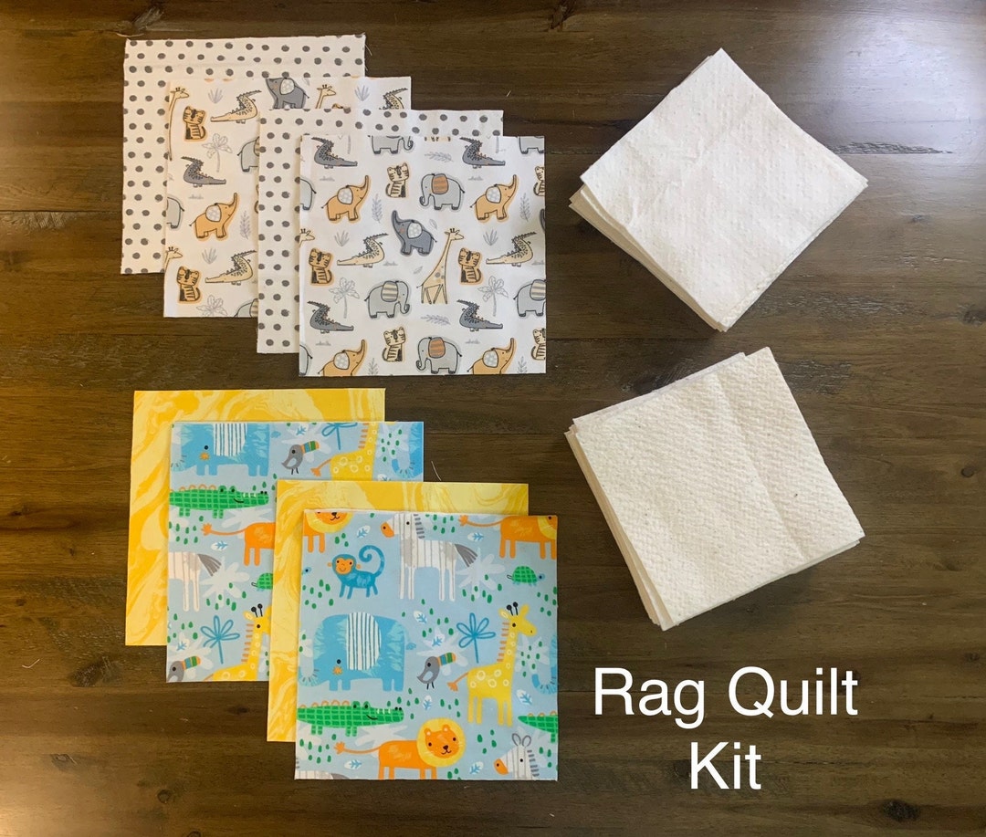 Complete Rag Quilt Kit Quilt Kit Quilt Kit for Beginner Etsy