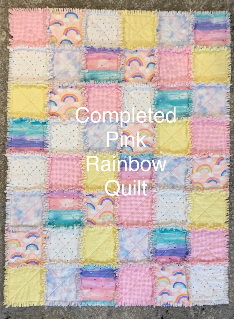 Complete Rag Quilt Kit, Quilt Kit, Quilt Kit for Beginner, Precut