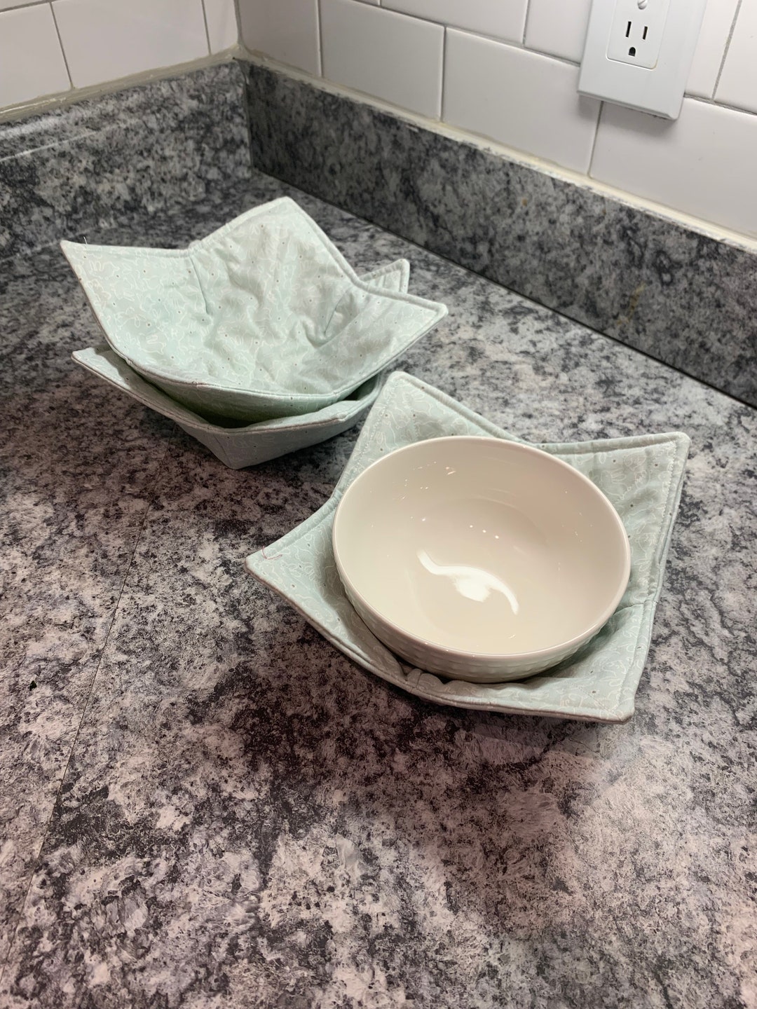 Microwave Bowl Cozy, Bowl Hot Pad, Microwave Bowl Holder, Housewarming Gift, Spring Home Decor