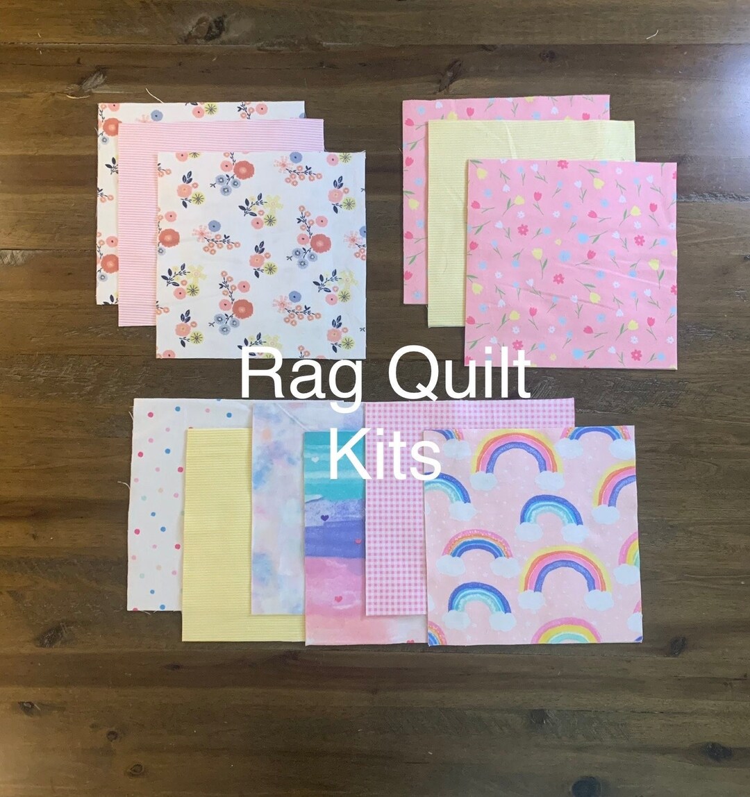 Complete Rag Quilt Kit, Quilt Kit, Quilt Kit for Beginner, Precut