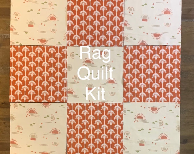 Complete Rag Quilt Kit, Quilt Kit, Quilt Kit for Beginner, Precut