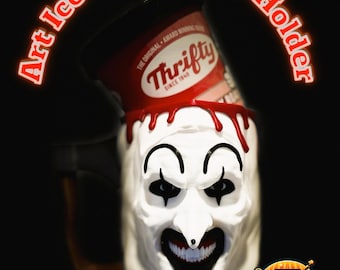 Art Ice Cream Pint Holder: Horror Movie Night 3D Print