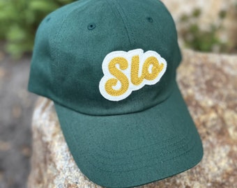 Chainstitched SLO Dad Hat: San Luis Obispo Cotton Twill Cap