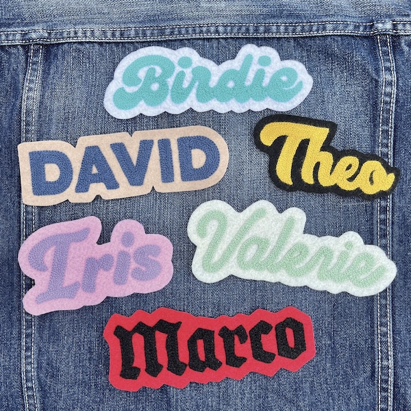 Custom Embroidery Patch Name Backpack Etsy