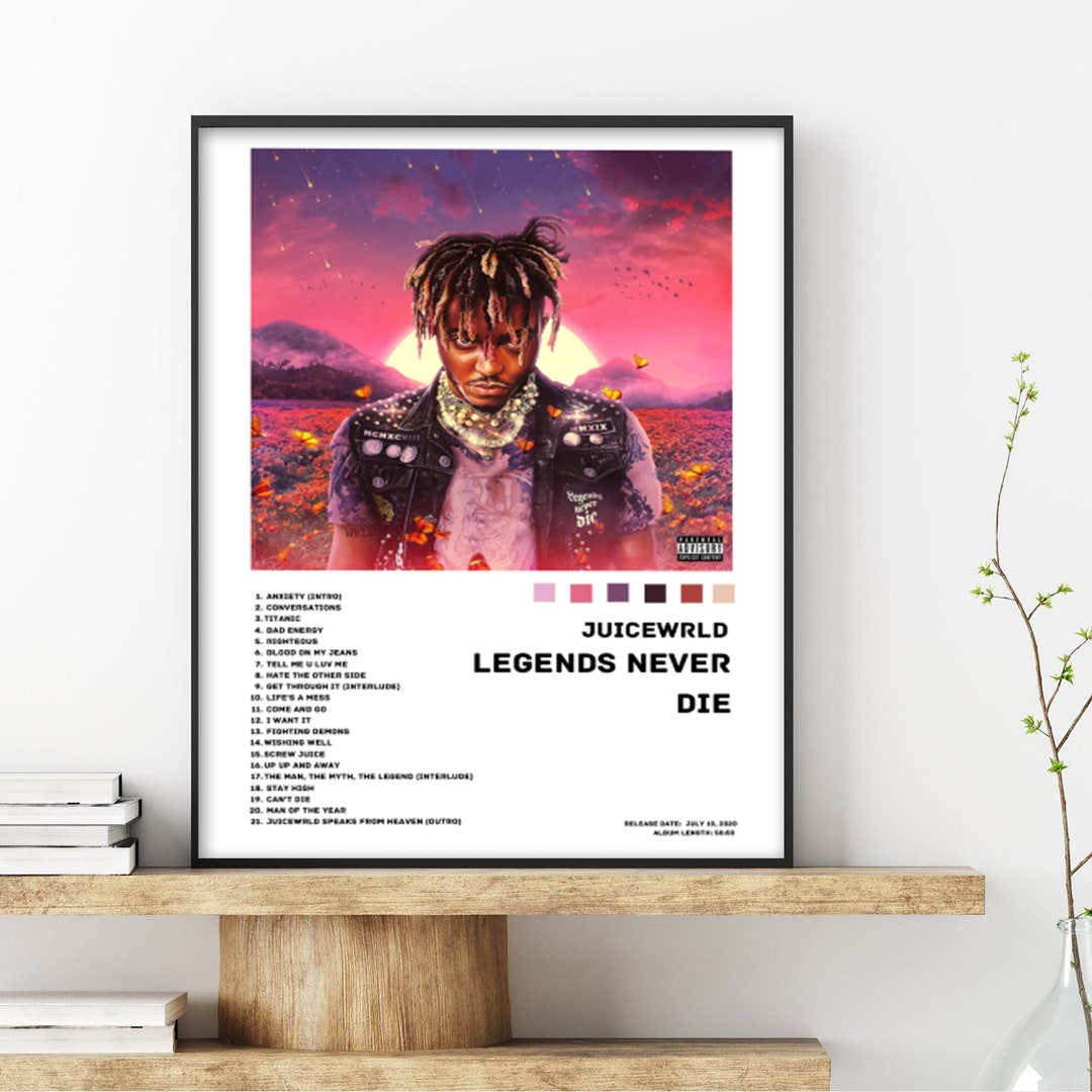 Legends Never Die Album Cover Print Custom Album Poster Etsy