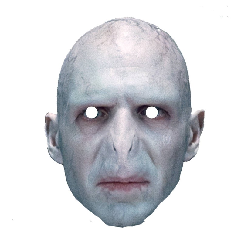 Voldemort Halloween Mask, A4 Size, Harry Potter, Dark Lord - Etsy