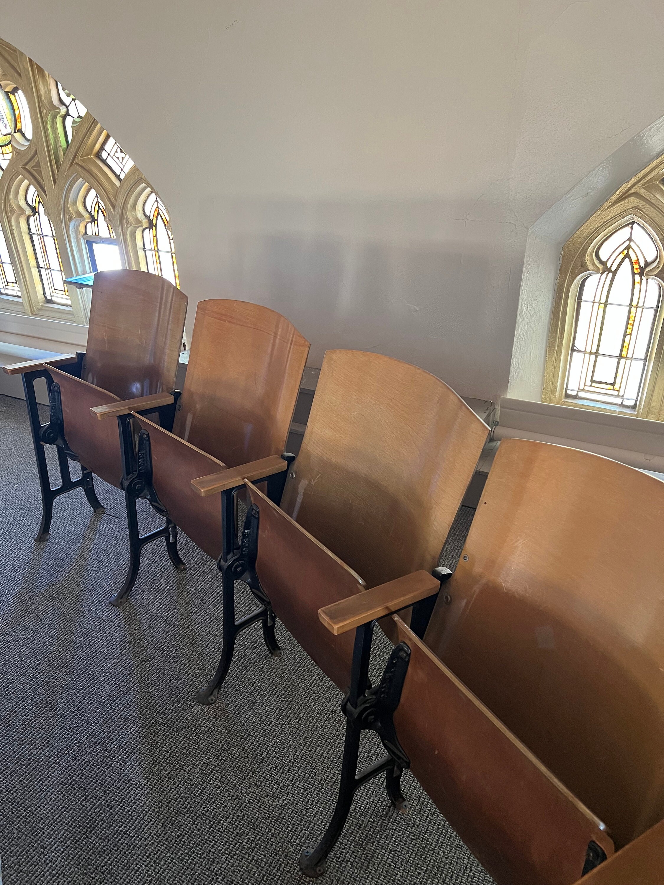 135 Vintage Church Chairs Seats 100-years Old Vintage - Etsy