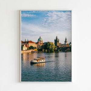 St. Charles Bridge, Prague Print, Prague City Photo, Prague Wall art, Prague Poster, Czech Republic