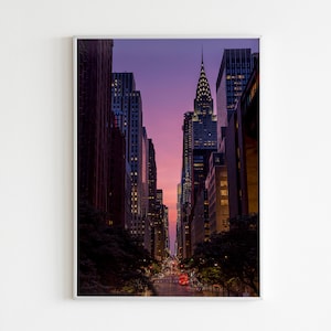 Chrysler Building Poster, Chrysler Building Print, New York City Wall Art, New York City Photo, Manhattan, USA