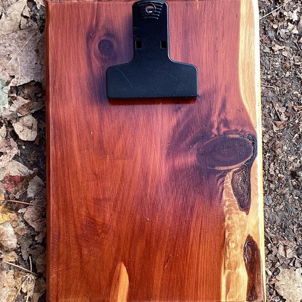 Cedar Wood Notepad Holder