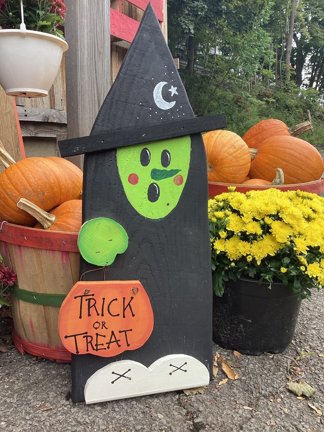 Vintage Inspired Halloween Witch Porch Sign - Etsy