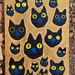 Black Cat Painting