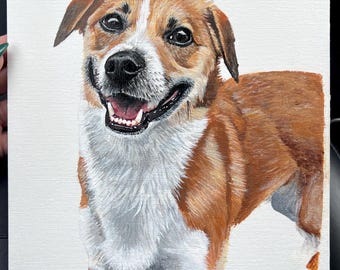 Individuelles Haustierporträt, realistische Kunst, handgemalt nach Foto, Auftragsarbeit, für Tierliebhaber