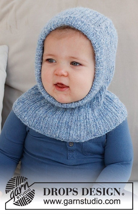 Baby Hoodie / Balaclava Made of Alpaca and Merino Wool, Hand Knit - Etsy