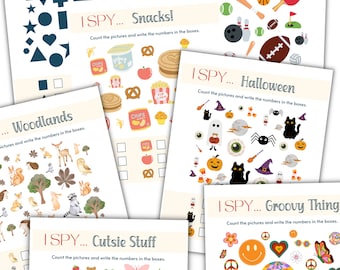 I Spy Printable Activity Sheets, I Spy for Kids, I Spy Printables, I Spy Game, Games for Kids, Printable Activities for Kids, I Spy Game