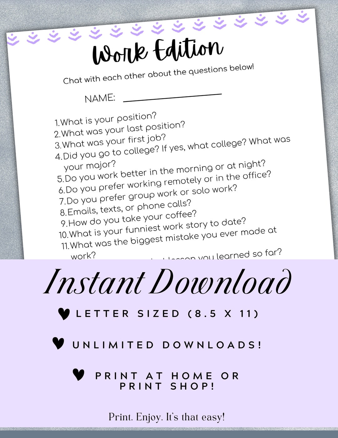 Office Party Game, Work Party Game, Team Building Game, Work Retreat