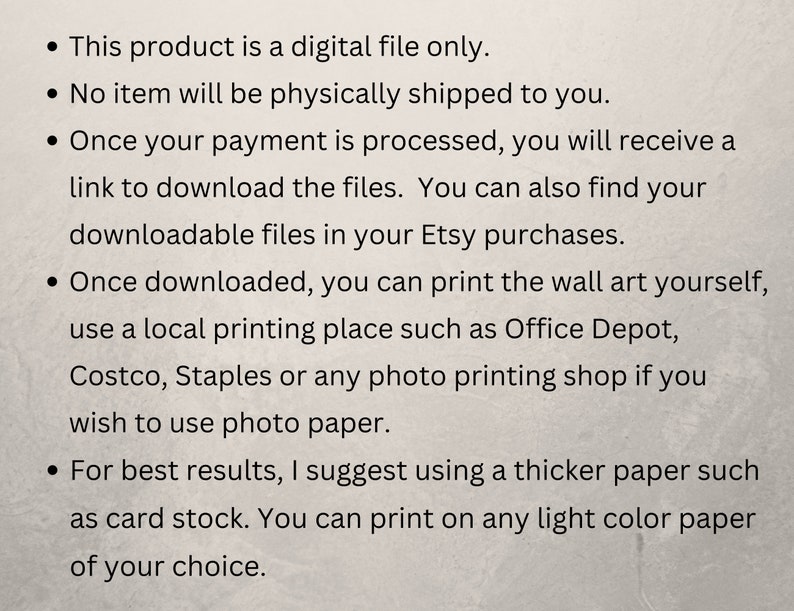 This photo shows printing recommendations for best results.