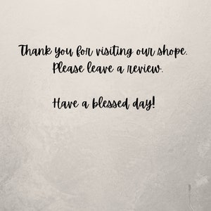 Thank you for your business.