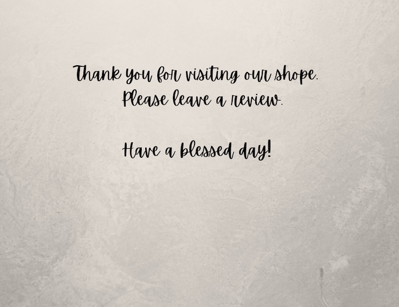 Thank you for your business.