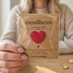 Herzensbegleiter – dein Herzbegleiter für besondere Erinnerungen – kleine Umarmung | kleine Aufmerksamkeit | Herz Geschenk | Mutmacher