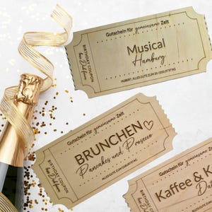 Gutschein Geburtstag aus Holz l Geschenk Geburtstag l Geschenkverpackung l Zeit zu zweit l gemeinsame Zeit l Geschenkkarte l personalisiert
