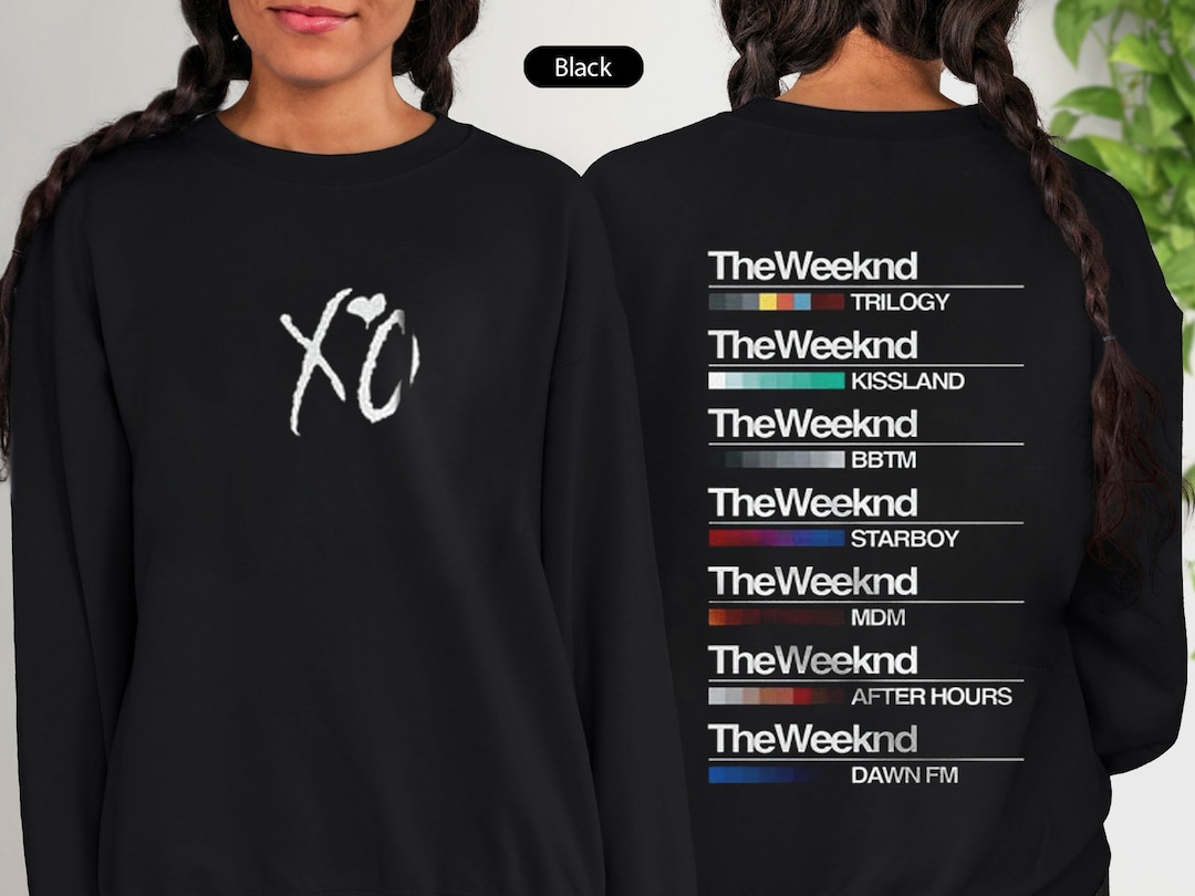 The Weeknd Albums XO Merch Unisex Tshirt Personalized the Weeknd Sweatshirt the Weeknd Gift for