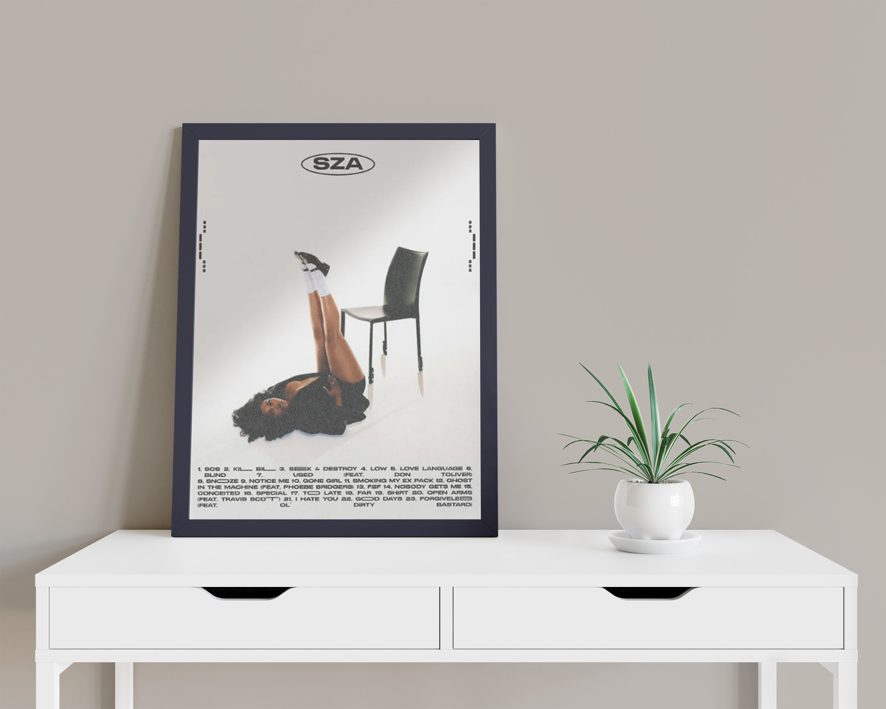 SZA / SOS / Digital Album Cover Poster Poster Print Wall Art 